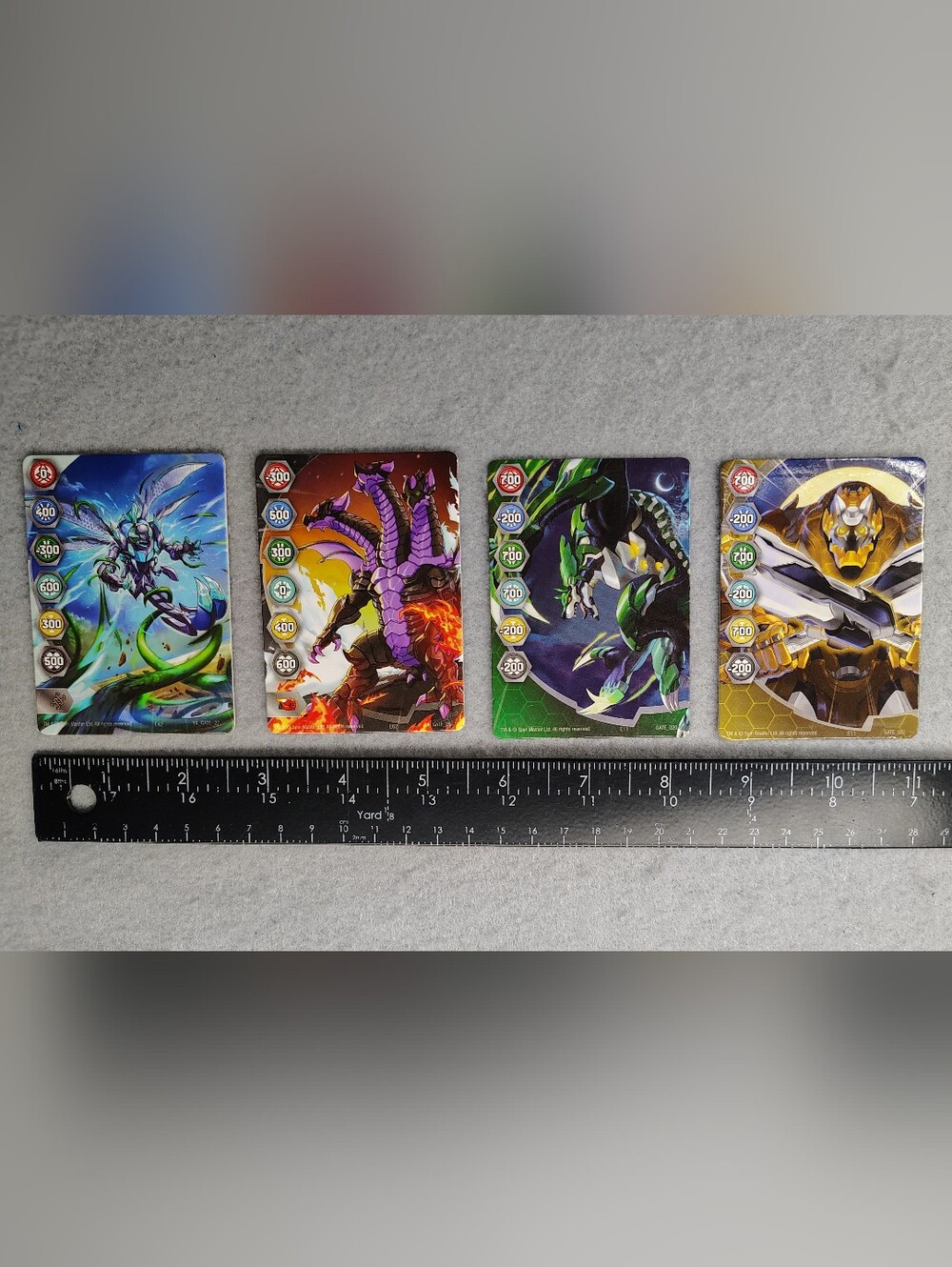Bakugan Trading Cards - Set Of 4 (Heavy)